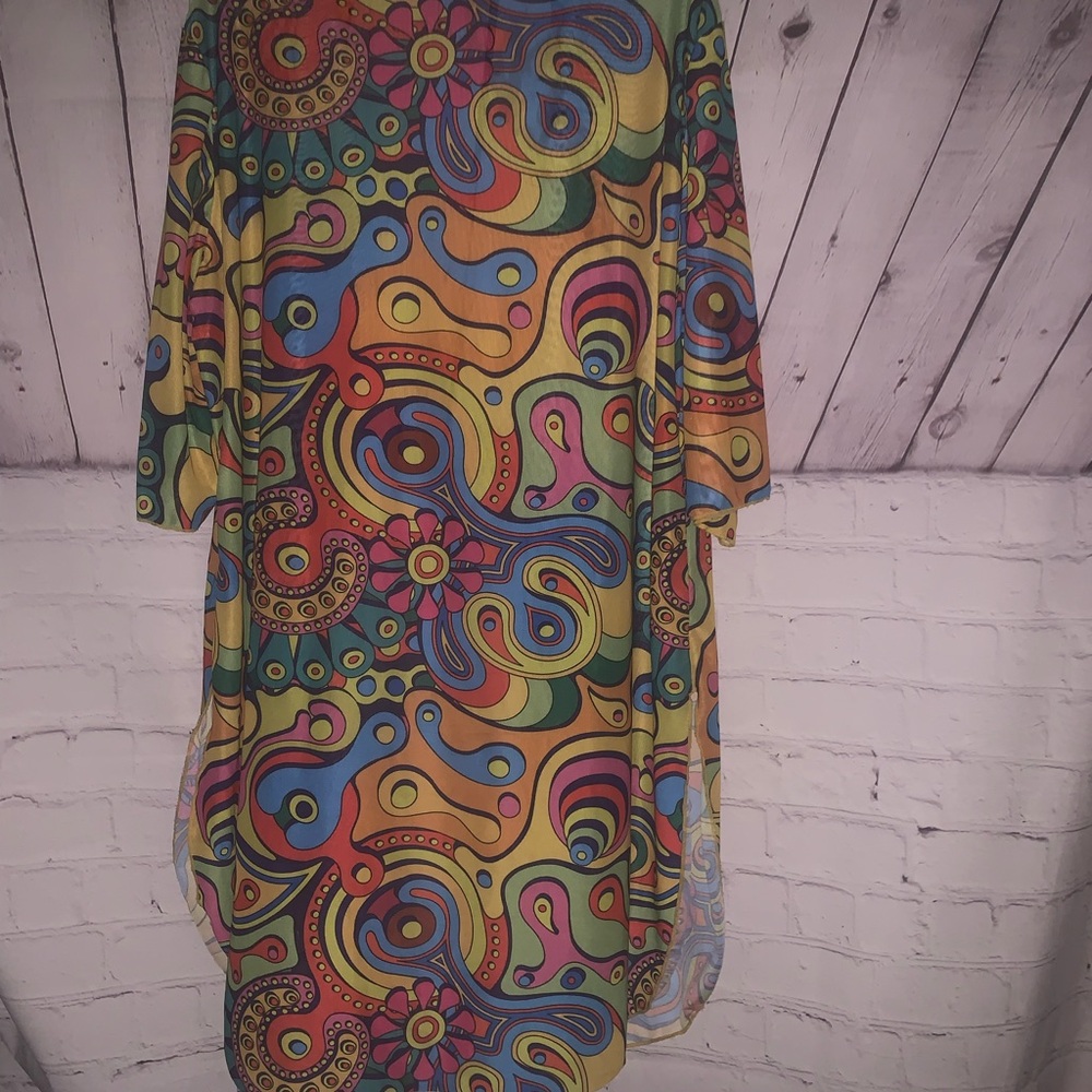 Colorful Patterned Women's Cardigan - Picture 3 of 3